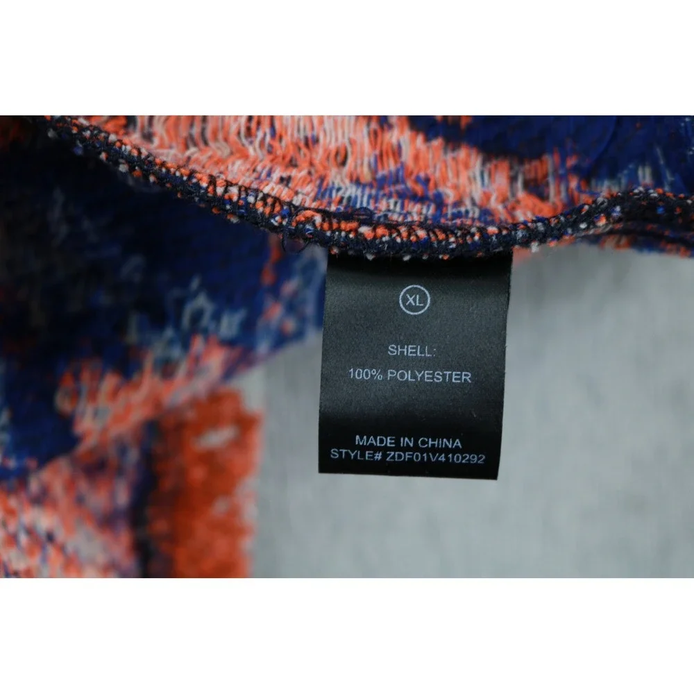 Fashion Nova Men Shirt Mens XL Blue Hayward Tapestry Short Sleeve Abstract New